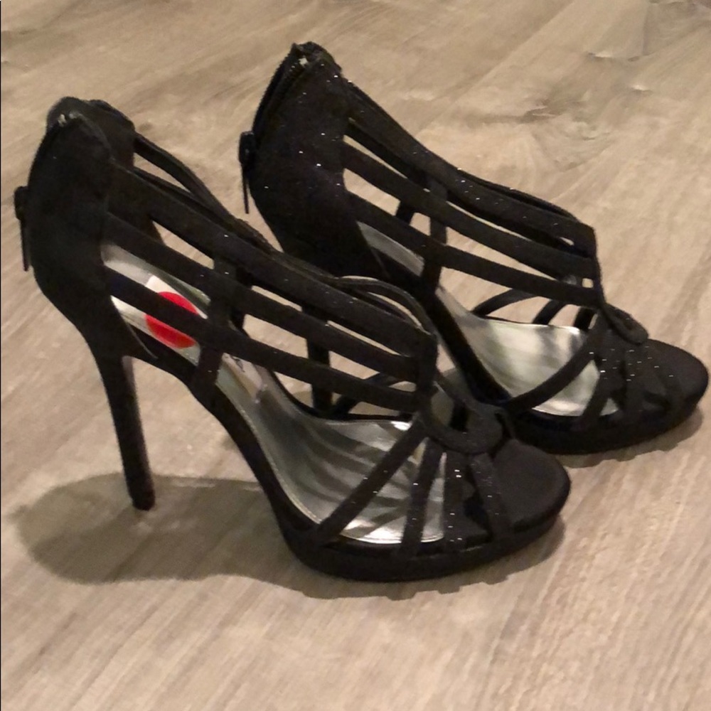 NEW NWT Nina Forest Black baby glitter sandals - Picture 3 of 8
